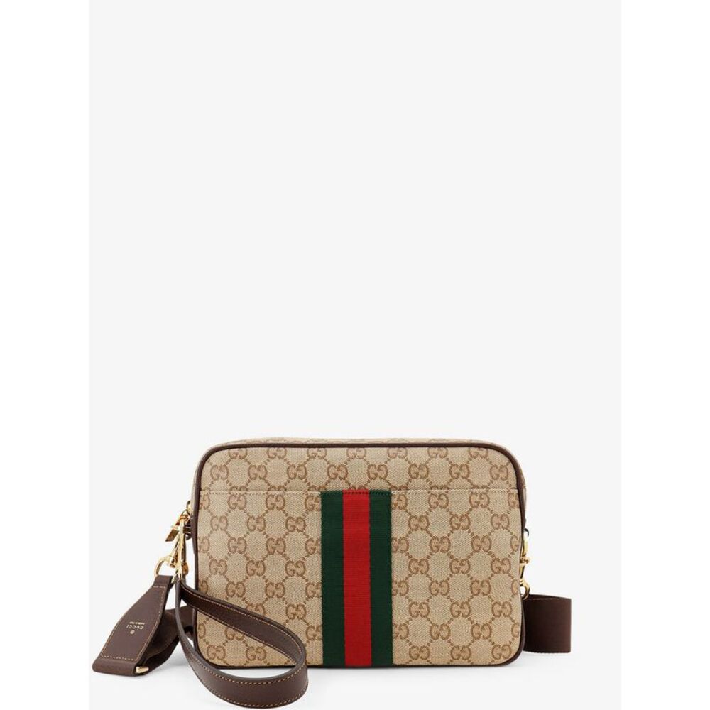 Gucci Men Small Crossbody Bag With Web Detail
